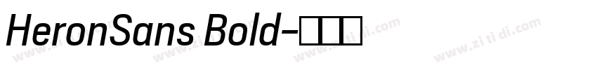 HeronSans Bold字体转换